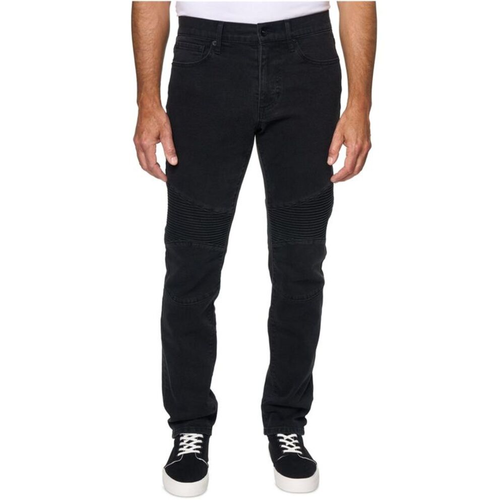 LAZER Mens Moto Stretch Straight Leg Skinny Jeans, NWT
